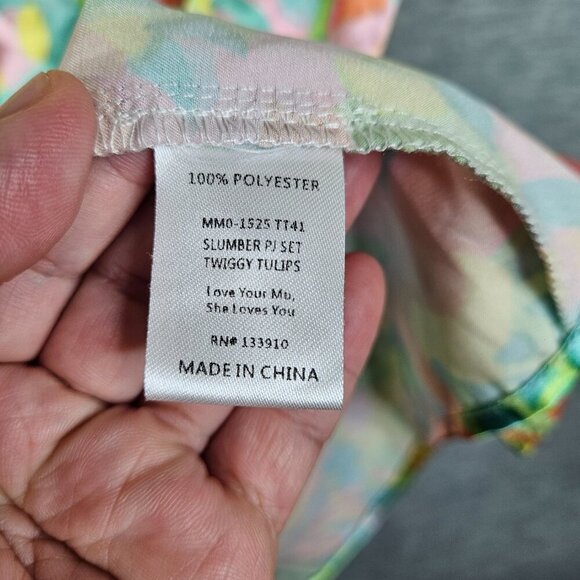Show me your Mumu Women’s Size XL Twiggy Tulips Slumber Pajama set - Picture 5 of 11